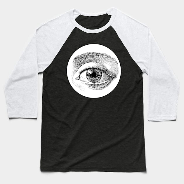 Victorian Eye Graphic Baseball T-Shirt by babydollchic